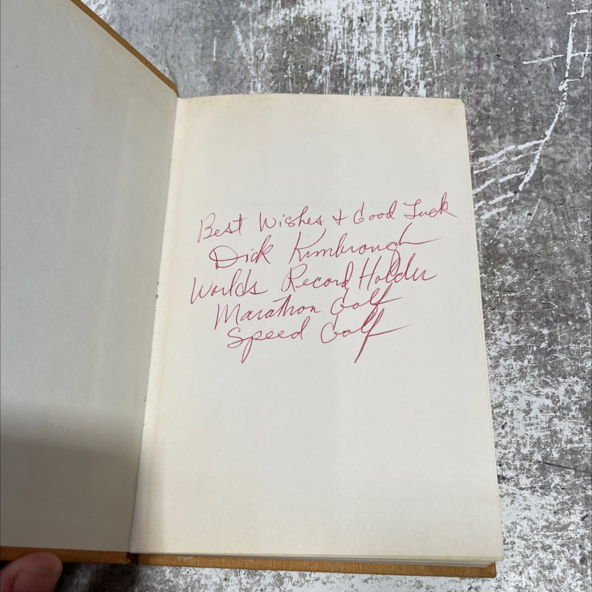 SIGNED cross-country courage book, by richard kimbrough, 1972 Hardcover, First Edition, Vintage image 4