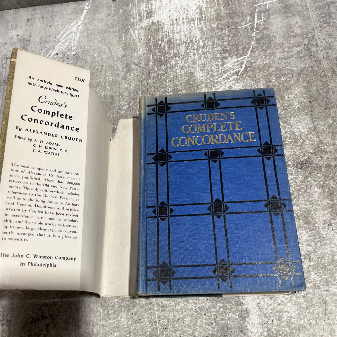 cruden's complete concordance to the old and new testaments book, by alexander cruden, 1930 Hardcover image 4