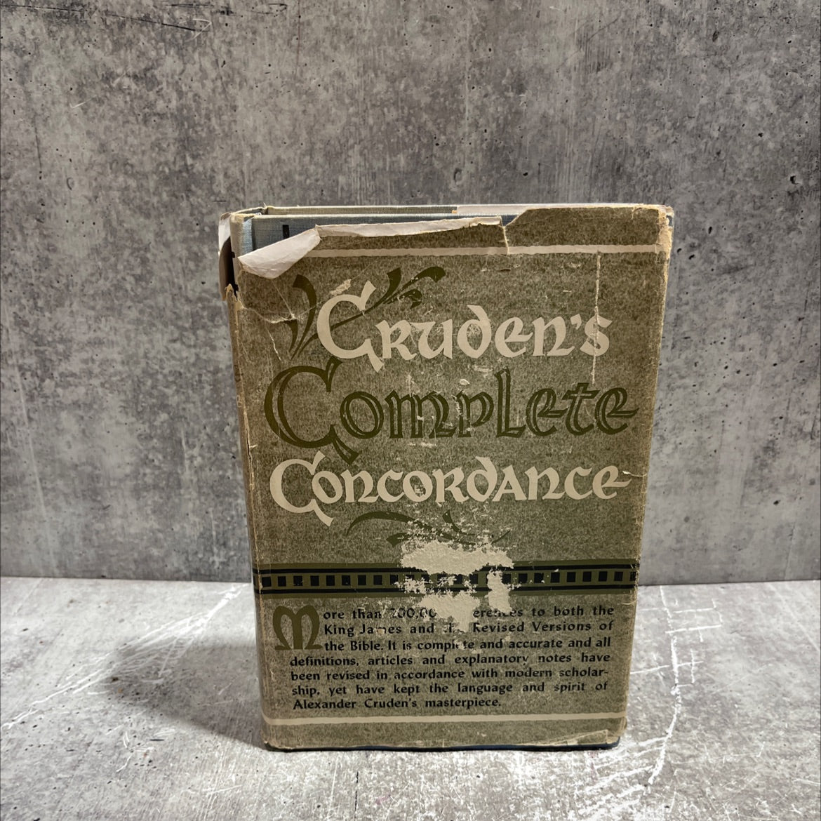cruden's complete concordance to the old and new testaments book, by alexander cruden, 1930 Hardcover image 1