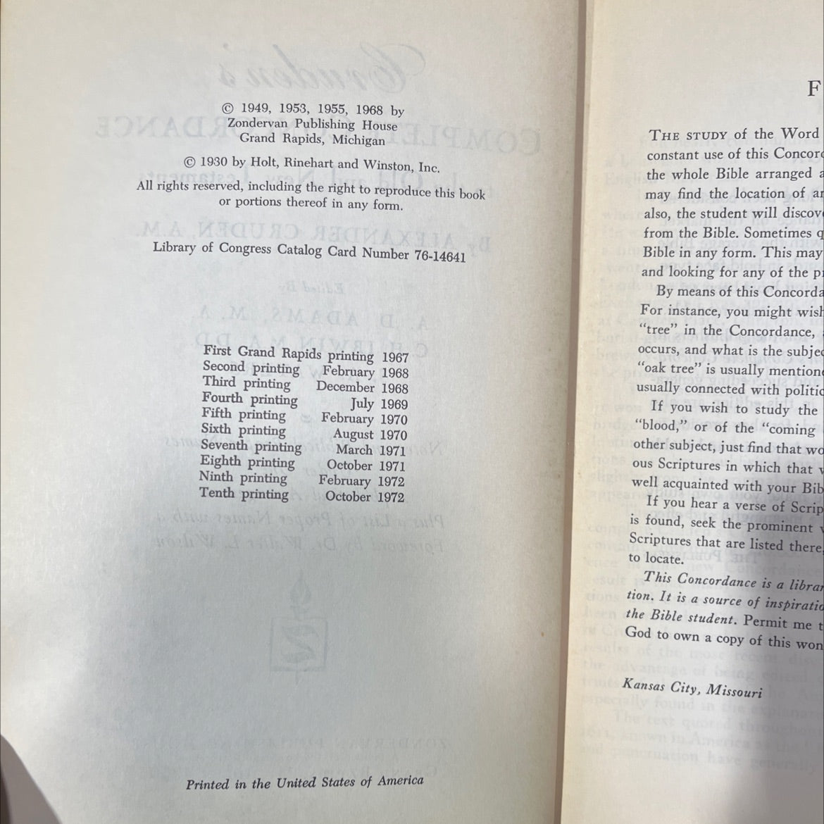 cruden's complete concordance to the old and new testaments book, by alexander cruden, a.m., 1970 Hardcover image 3