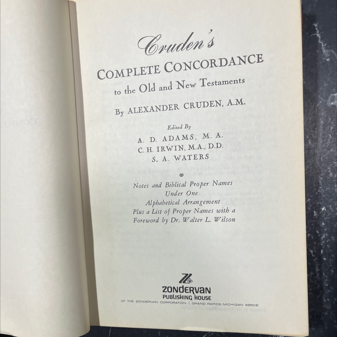 cruden's complete concordance to the old and new testaments book, by alexander cruden, a.m., 1980 Hardcover image 2