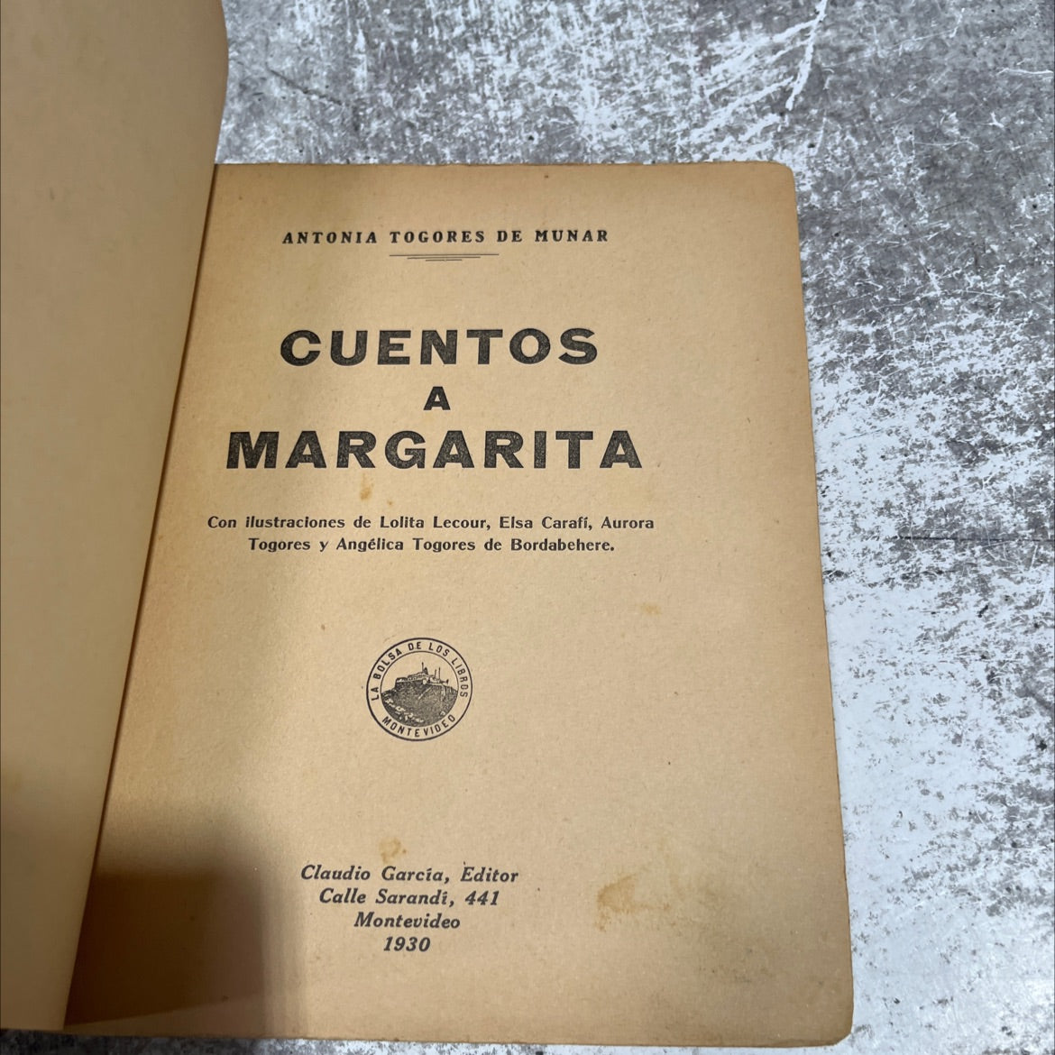 cuentos a margarita book, by antonia togores de munar, 1930 Paperback image 2
