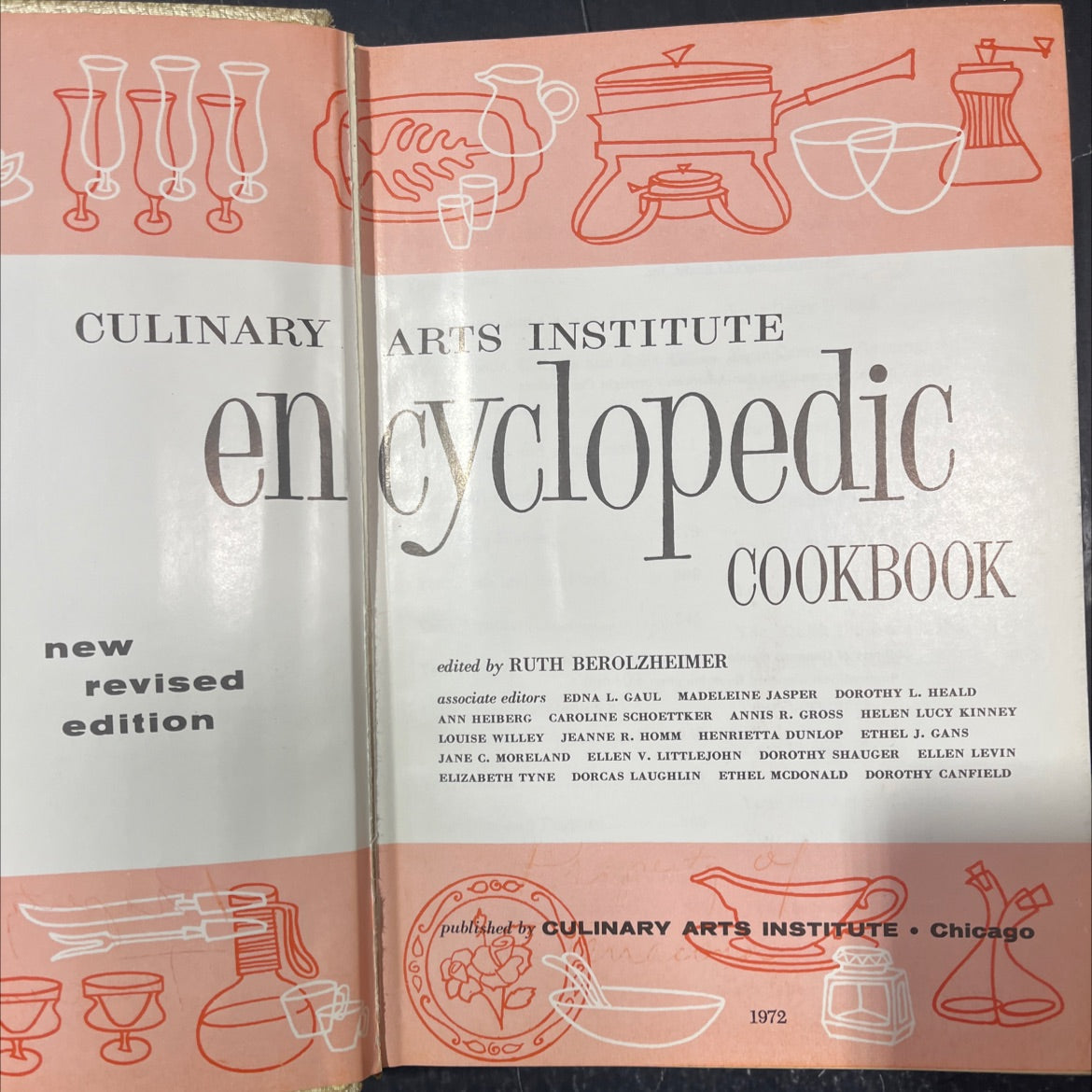 culinary arts institute encyclopedic cookbook new revised edition book, by ruth berolzheimer, 1972 Hardcover image 2