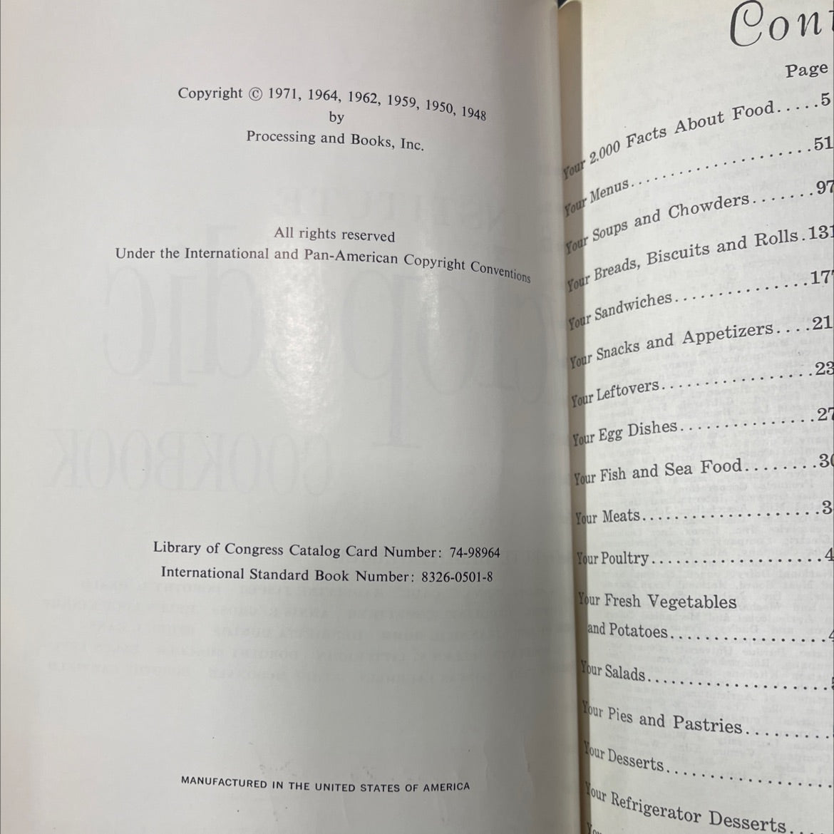 culinary arts institute encyclopedic cookbook new revised edition book, by ruth berolzheimer, 1972 Hardcover image 3
