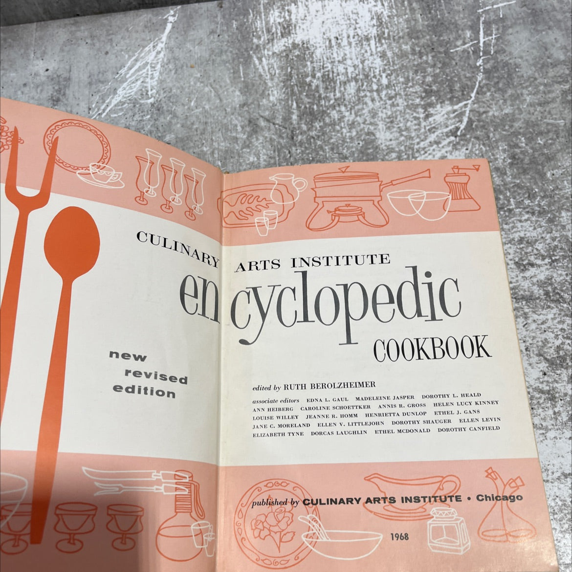 culinary arts institute encyclopedic revised edition book, by ruth berolzheimer, 1968 Hardcover image 2