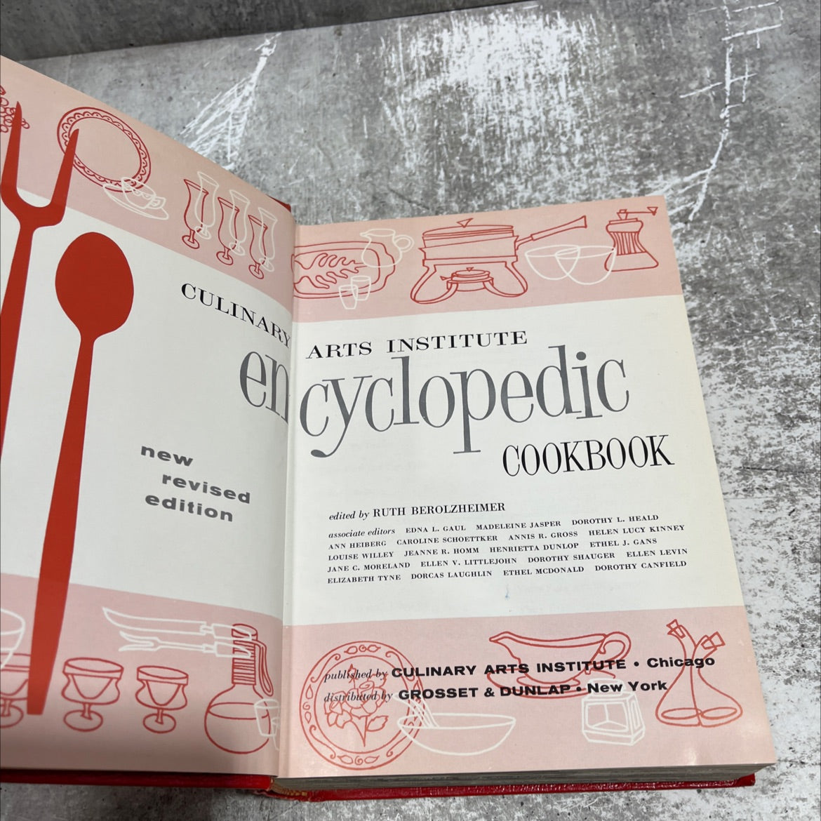 culinary new arts institute encyclopedia revised edition book, by ruth berolzheimer, 1976 Hardcover image 2