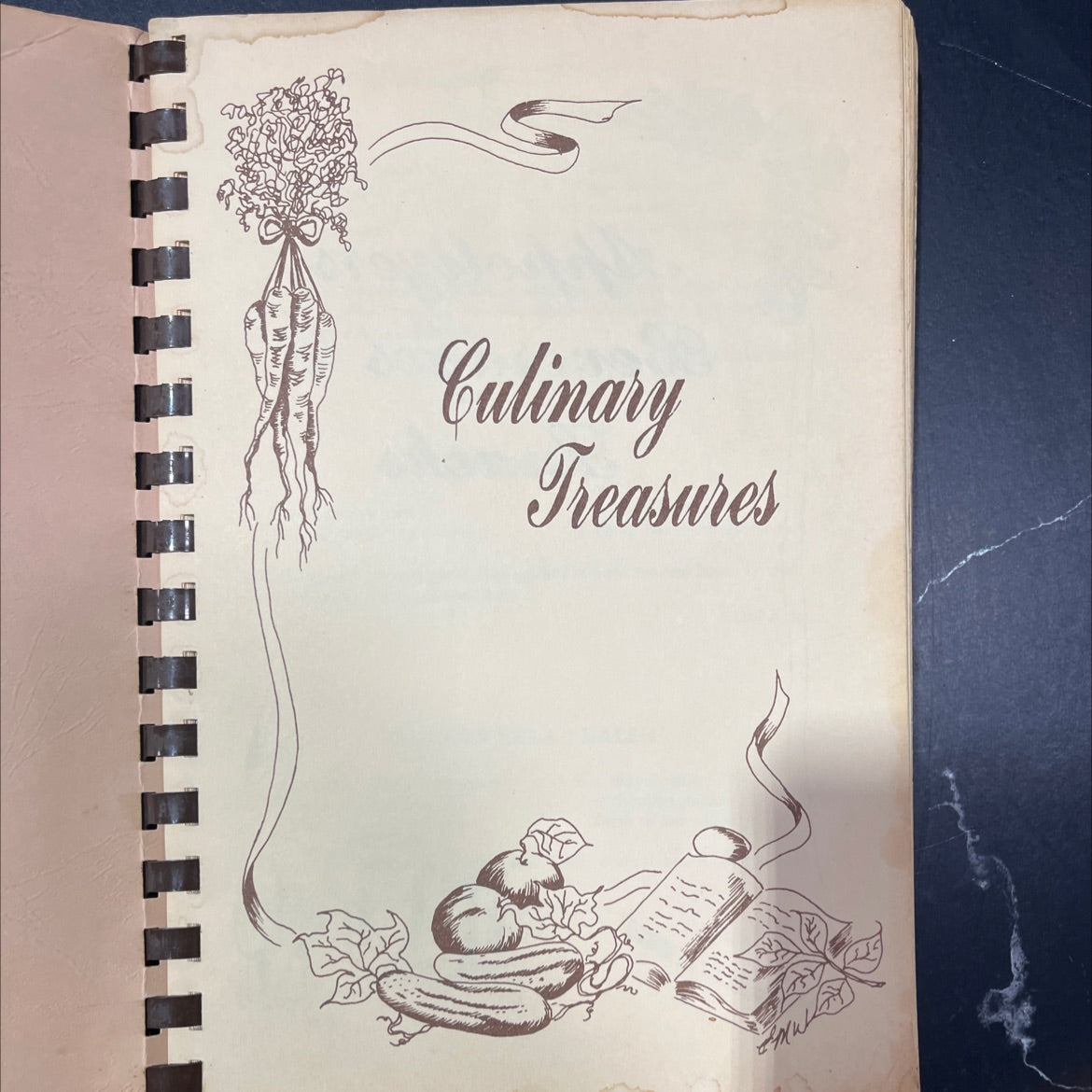 culinary treasures book, by unknown, 1970 Paperback image 2