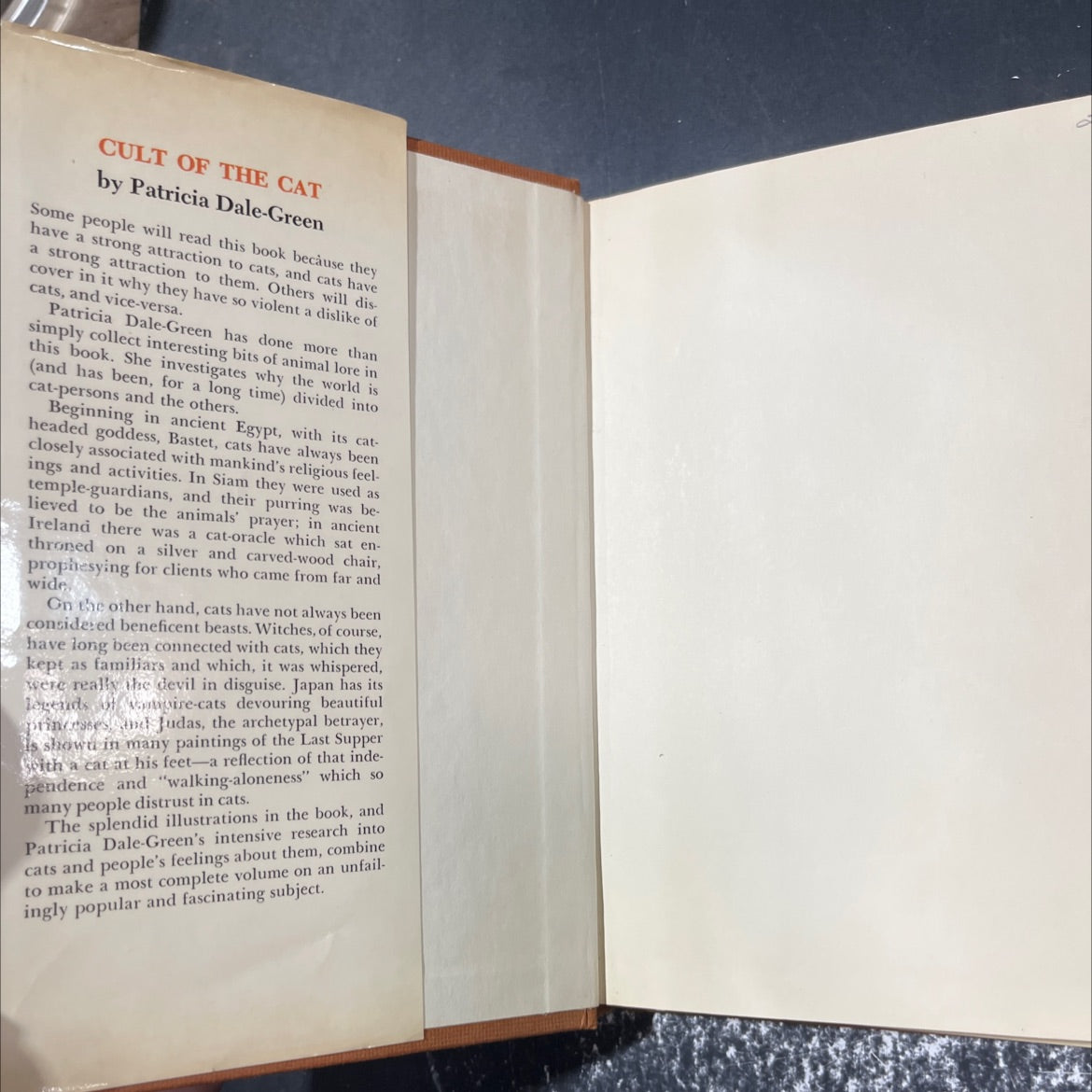 cult of the cat book, by patricia dale-green, 1970 Hardcover image 4