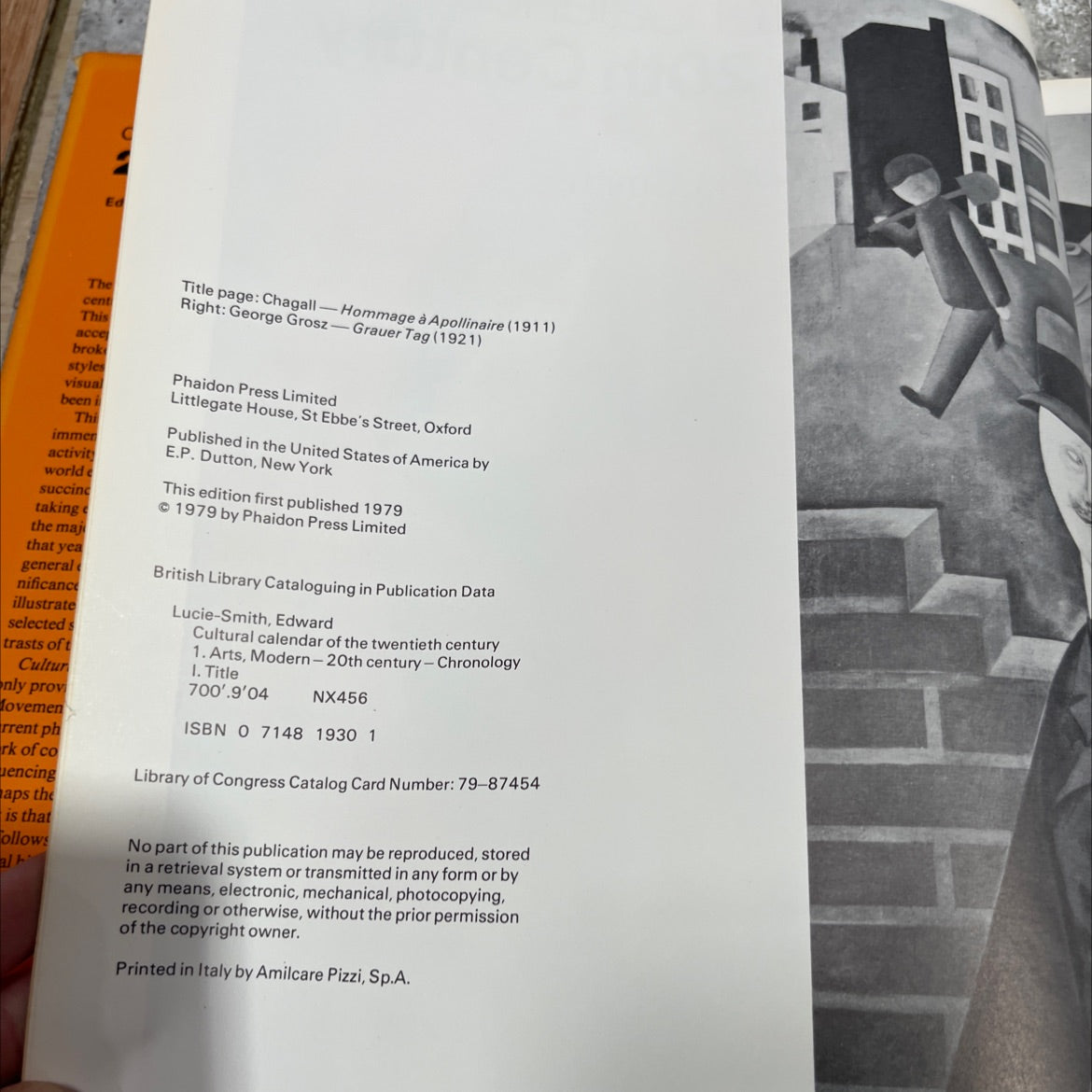 cultural calendar of the twentieth century book, by Edward Lucie-Smith, 1979 Hardcover image 3