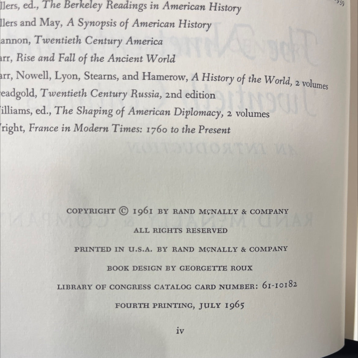 culture of western europe the nineteenth and twentieth centuries an introduction book, by unknown, 1965 Hardcover image 3