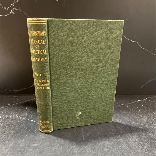 cunningham's manual of practical anatomy revised and edited by j. c. brash and e. b. jamieson tenth edition volume image 1