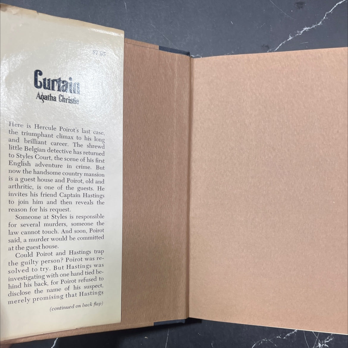 curtain book, by agatha christie, 1975 Hardcover image 4