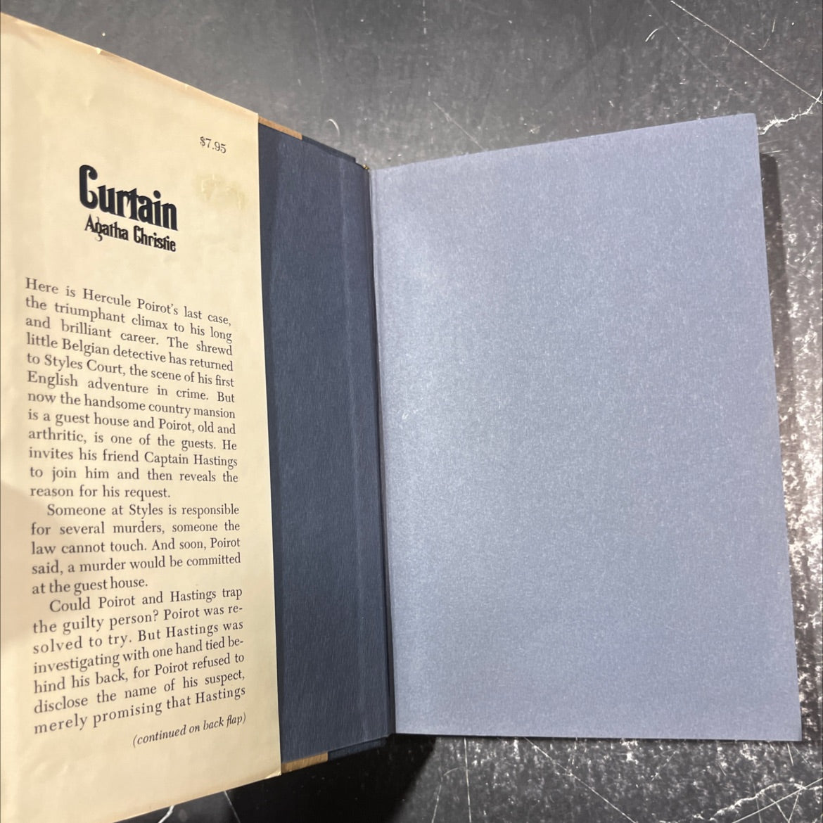 curtain book, by agatha christie, 1975 Hardcover image 4