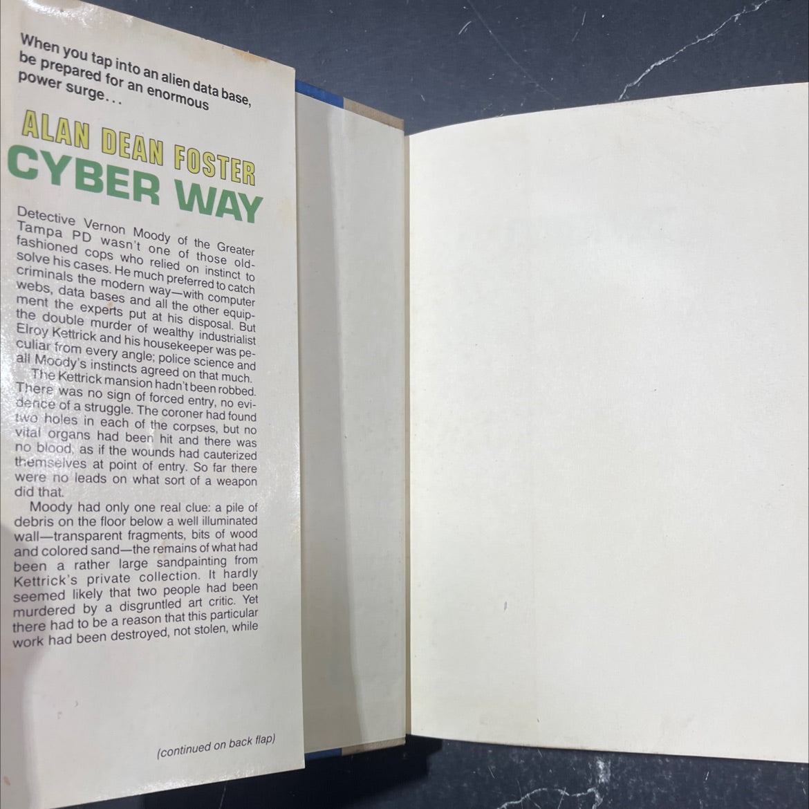 cyber way book, by alan dean foster, 1990 Hardcover image 4