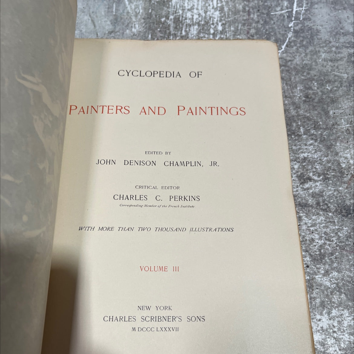 cyclopedia of painters and paintings book, by john denison champlin, jr., 1887 Hardcover image 2