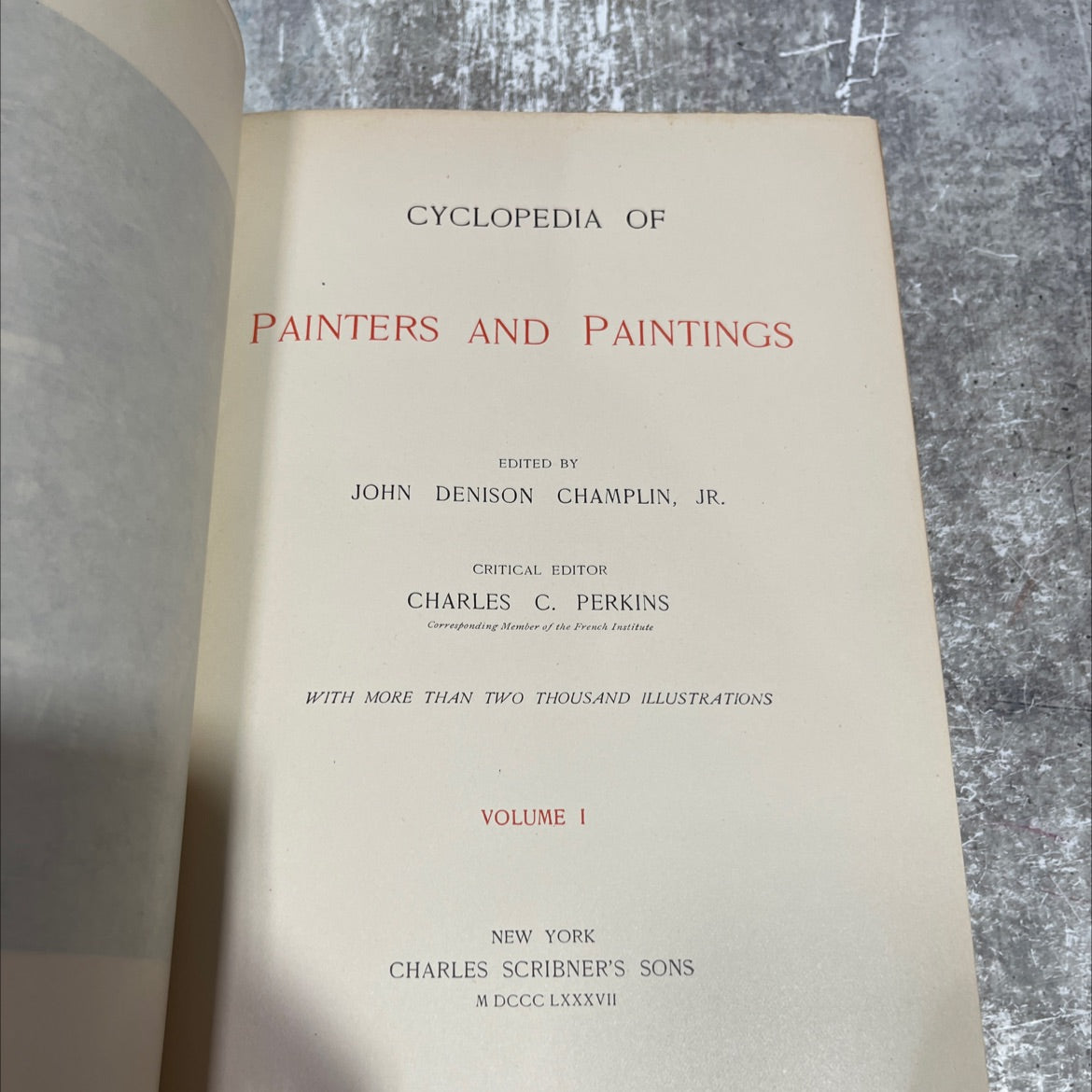 cyclopedia of painters and paintings book, by john denison champlin, jr., 1887 Hardcover image 2