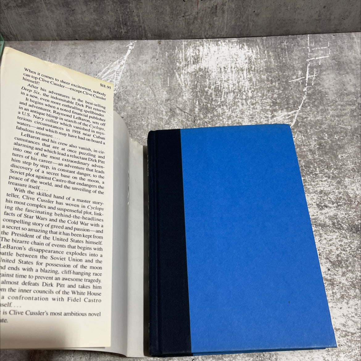 cyclops book, by clive cussler, 1986 Hardcover image 4