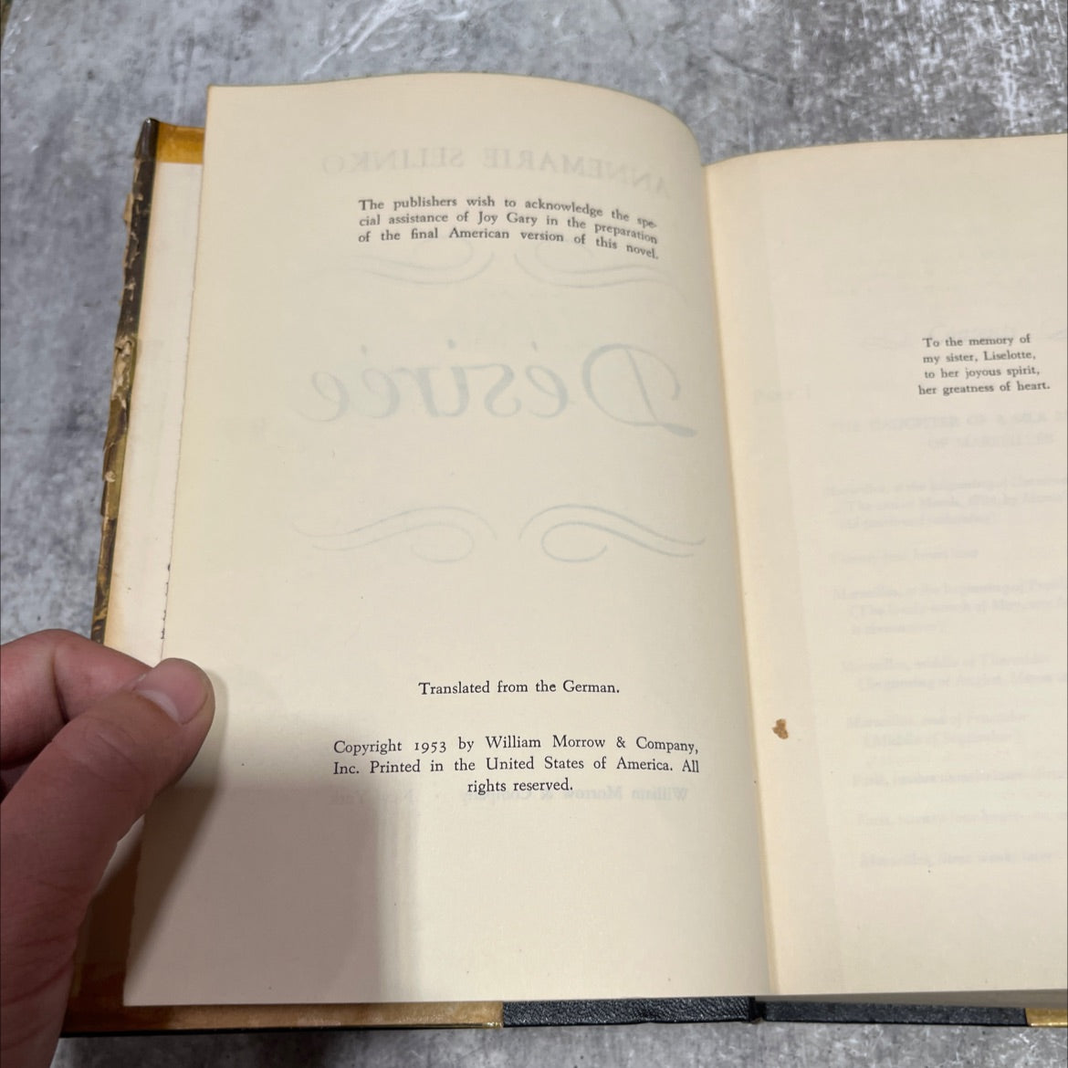désirée book, by annemarie selinko, 1953 Hardcover image 3