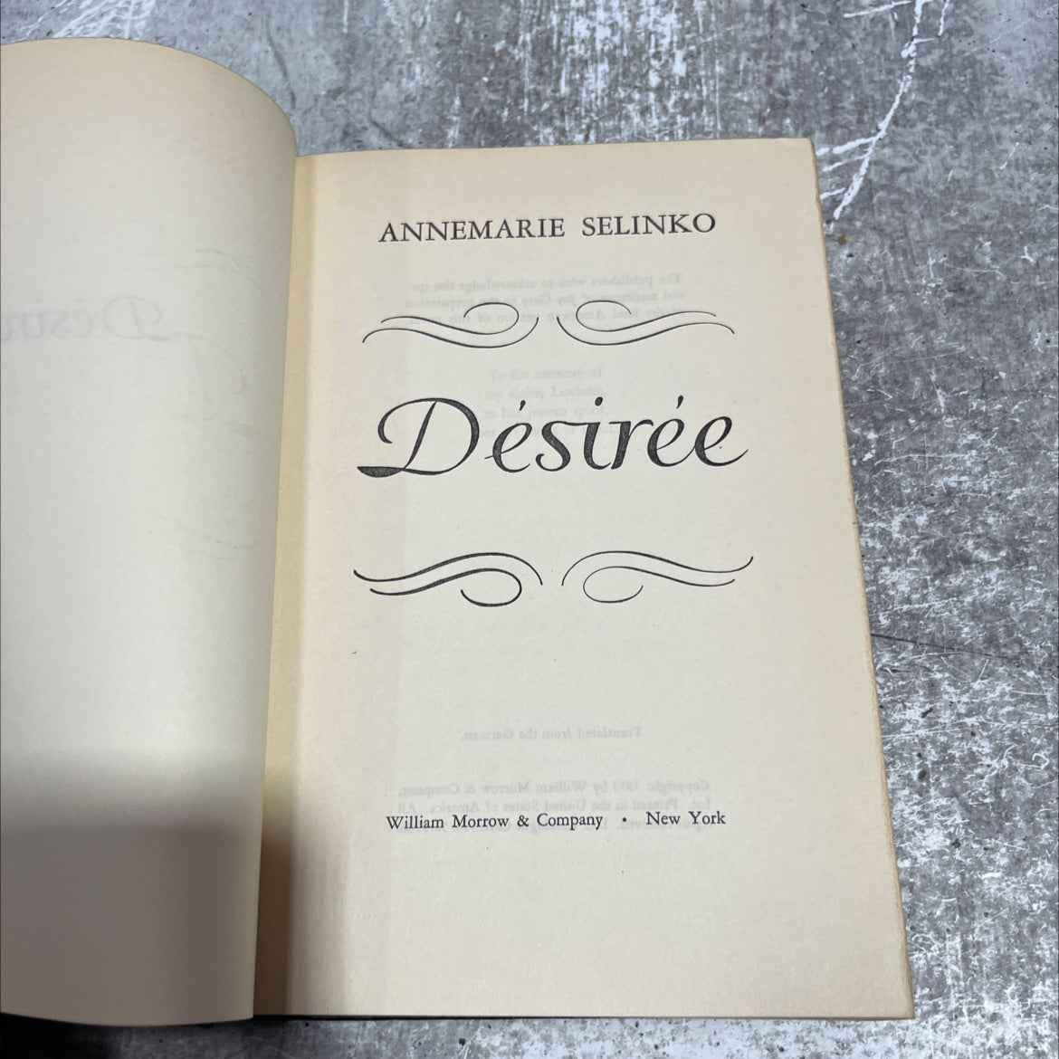 désirée book, by annemarie selinko, 1953 Hardcover image 2