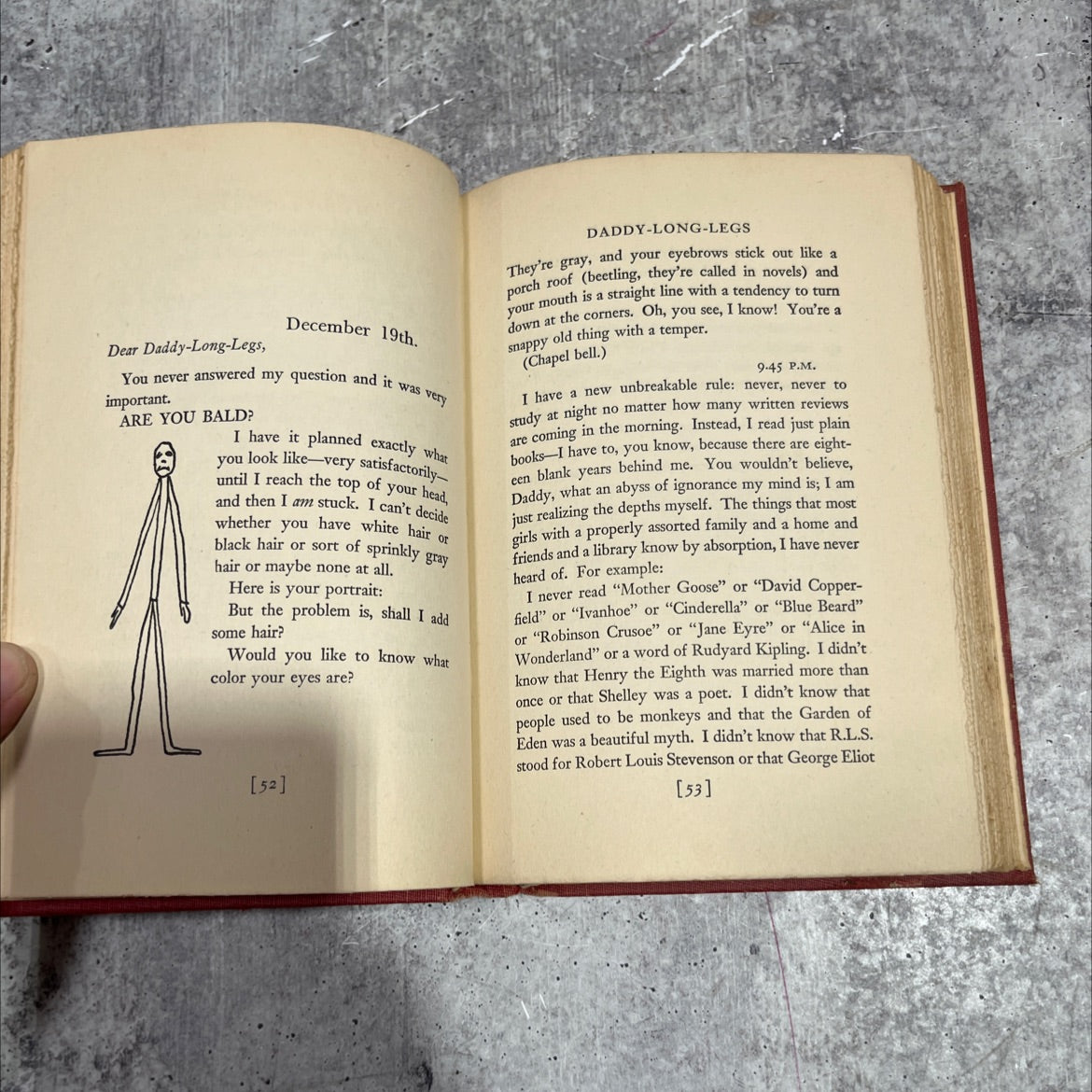 daddy-long-legs book, by jean webster, 1940 Hardcover image 4
