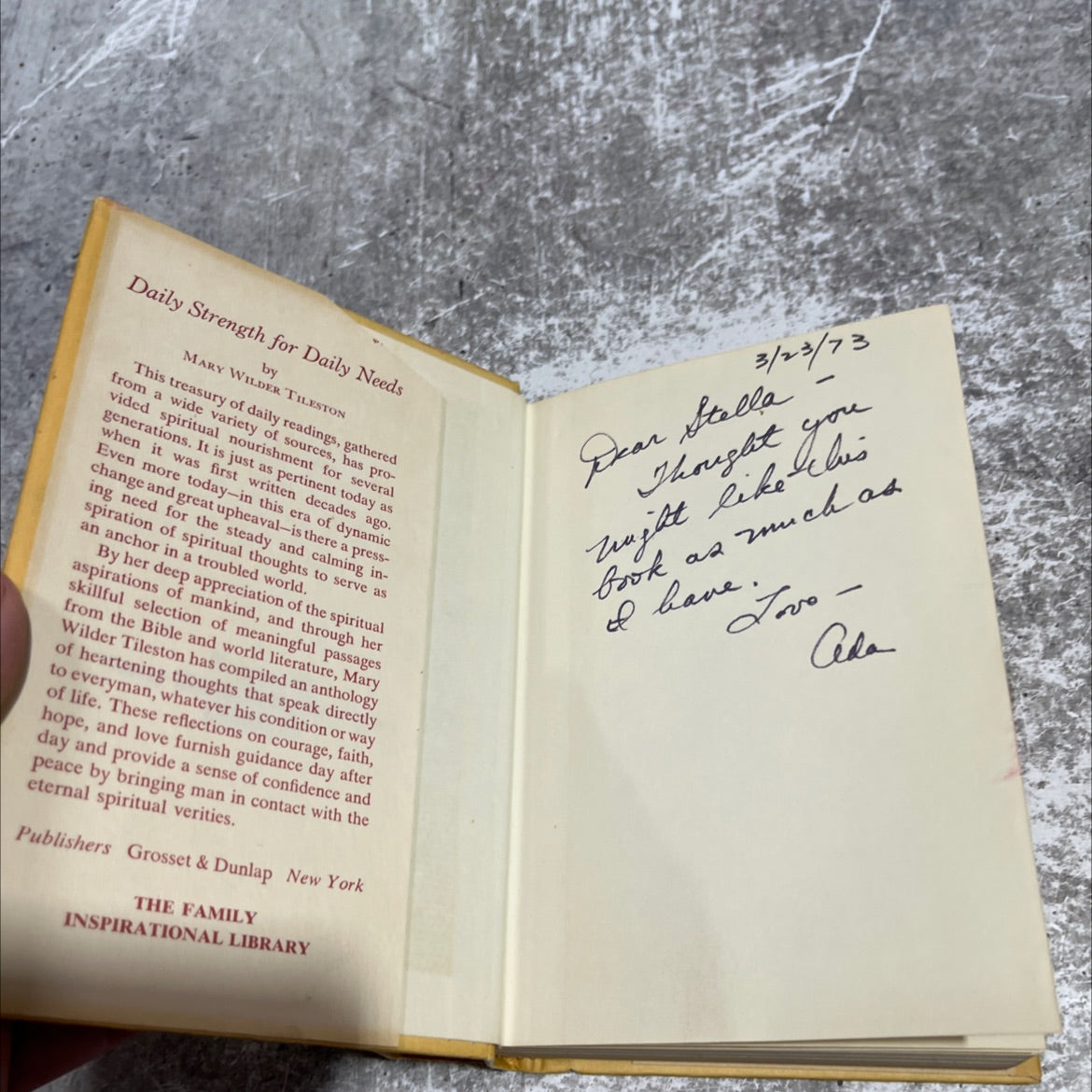 daily strength for daily needs book, by mary wilder tileston, 1972 Hardcover image 4