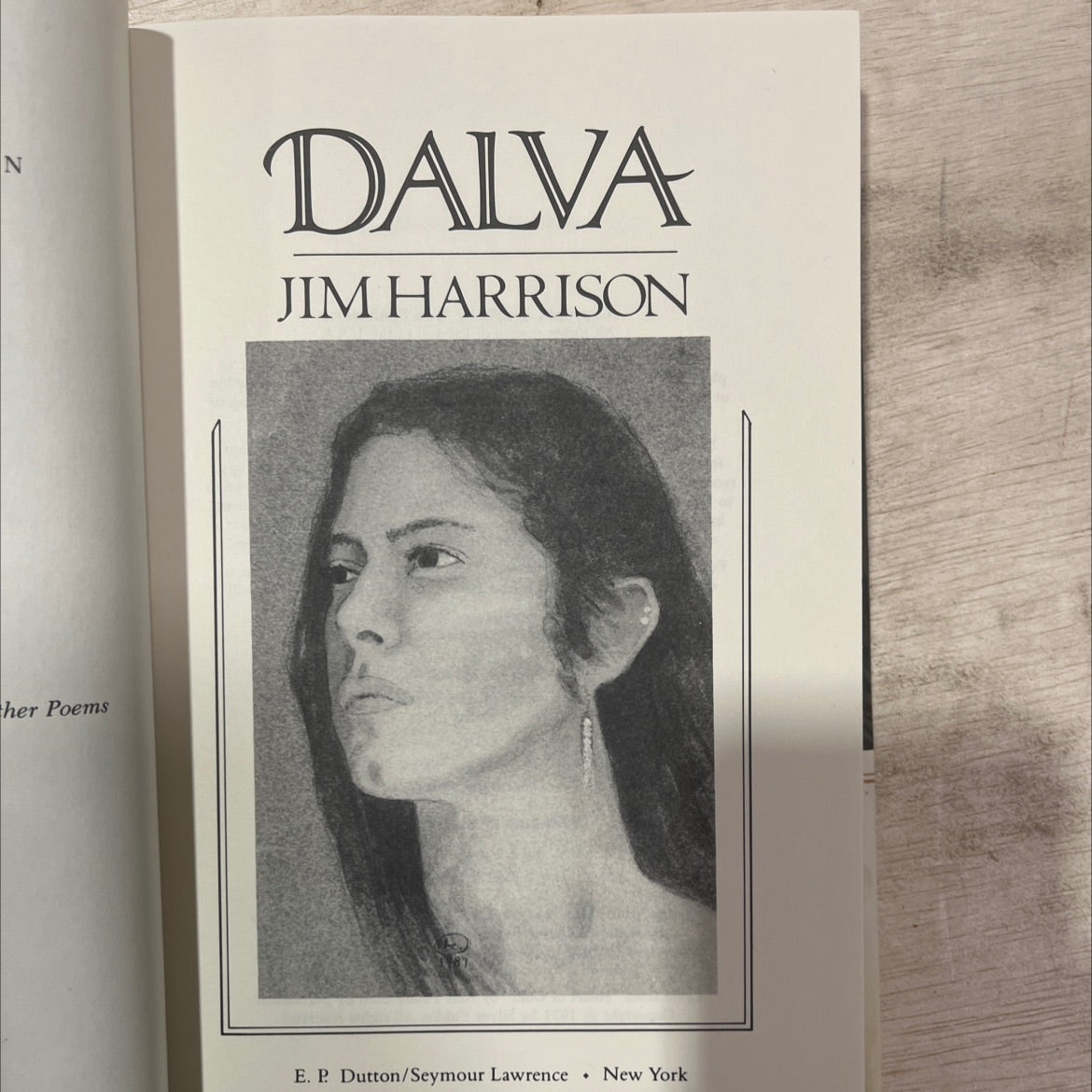 dalva book, by jim harrison, 1988 Hardcover, First Edition image 2