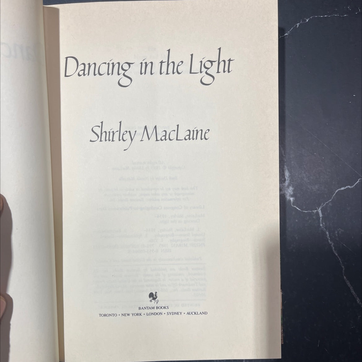 dancing in the light book, by Shirley MacLaine, 1985 Hardcover image 2