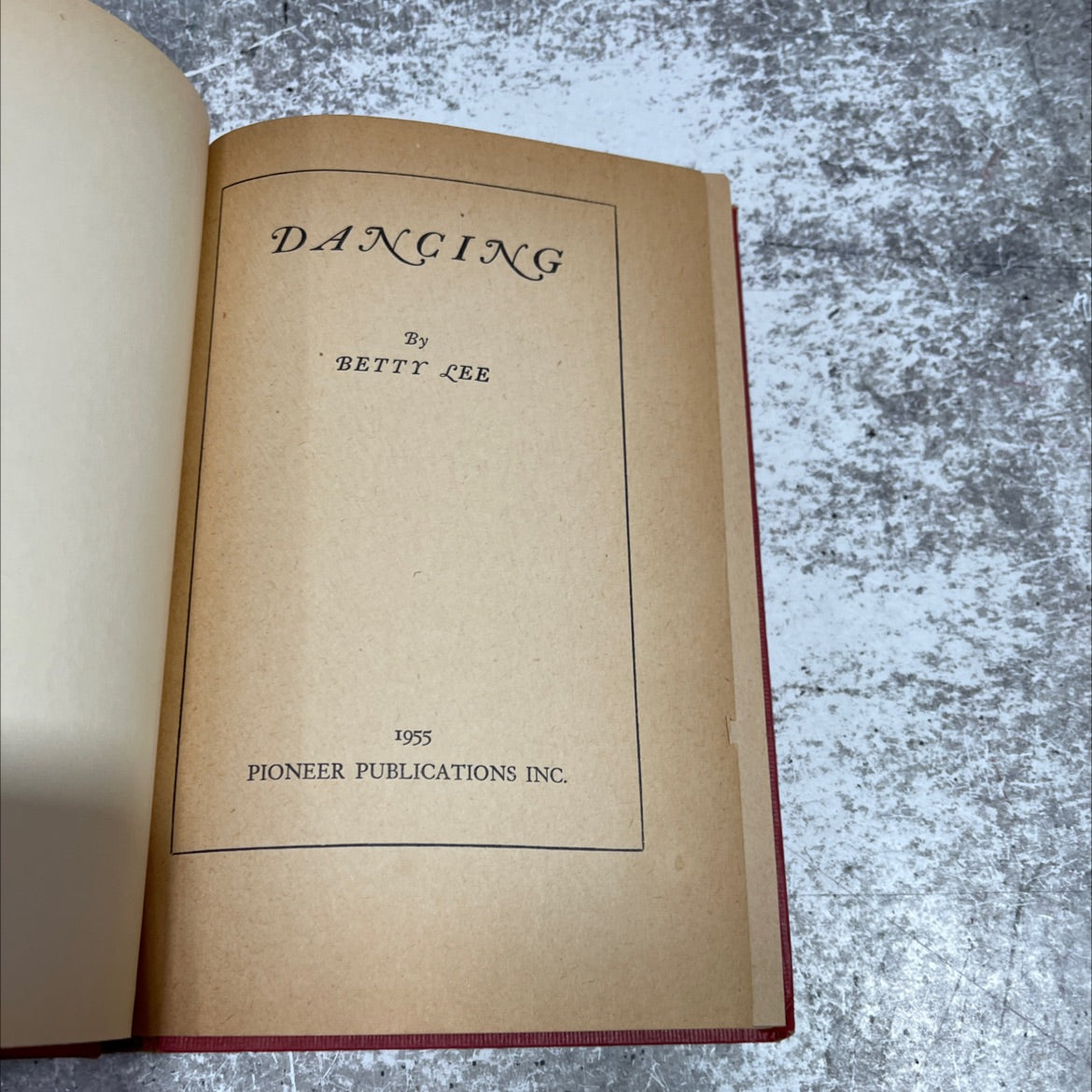 dancing book, by betty lee, 1955 Hardcover image 2
