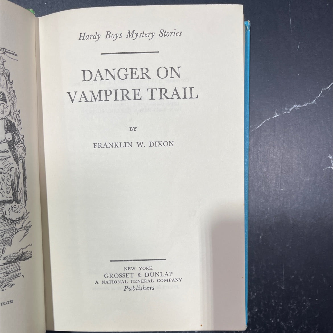 danger on vampire trail book, by franklin w. dixon, 1971 Hardcover image 2