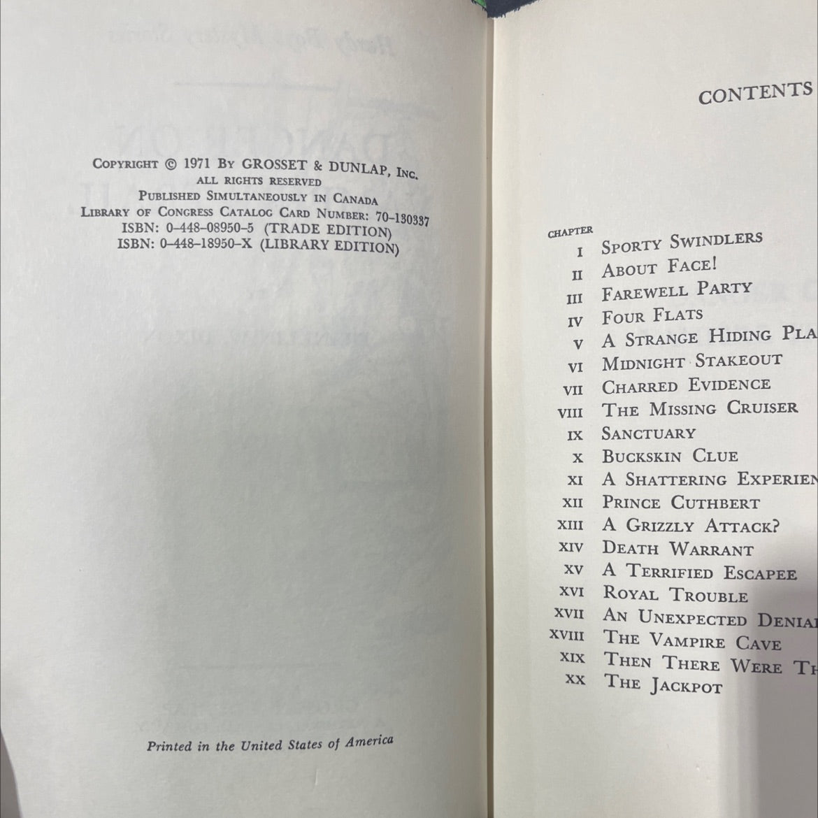 danger on vampire trail book, by franklin w. dixon, 1971 Hardcover image 3