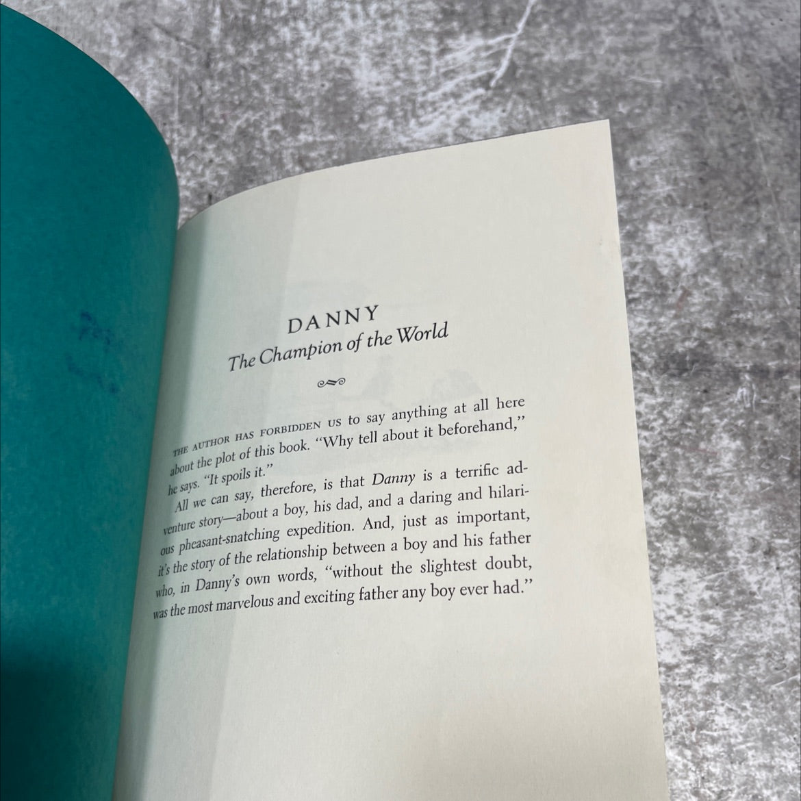 danny the champion of the world book, by roald dahl, 1970 Hardcover image 2