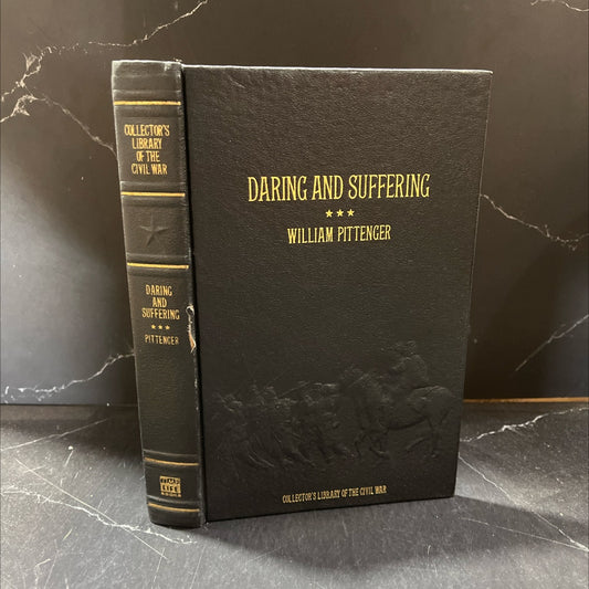 daring and suffering: a history of the great railroad adventure book, by lieut. william pittenger, 1982 Leather image 1