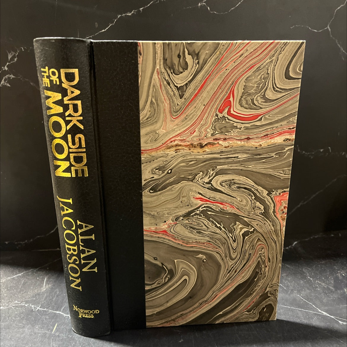 SIGNED dark side the moon of an opsig team black novel book, by alan jacobson, 2018 Leather, First Edition image 1
