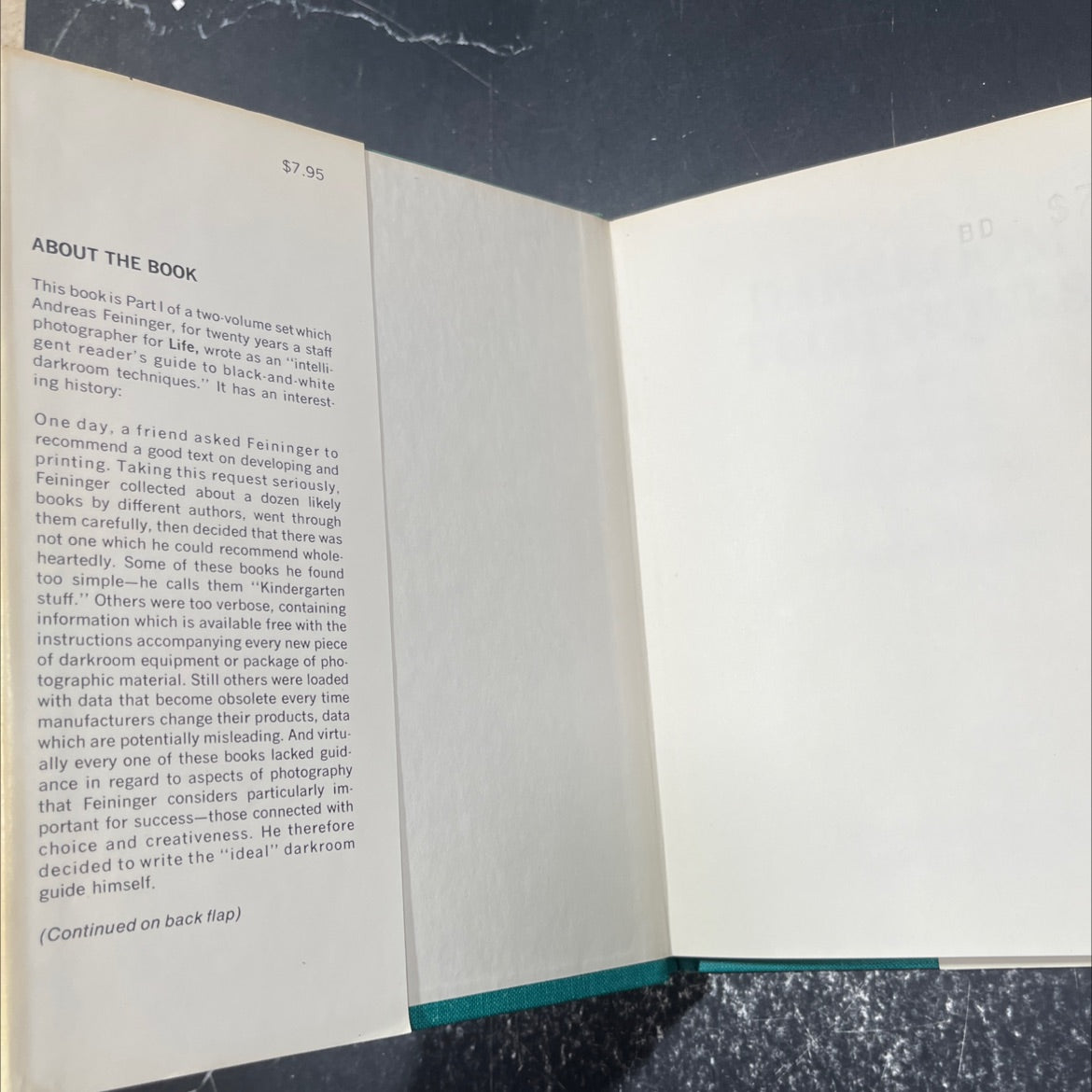 darkroom techniques volume 1 the darkroom film development basic photo-chemistry book, by andreas feininger, 1974 image 4