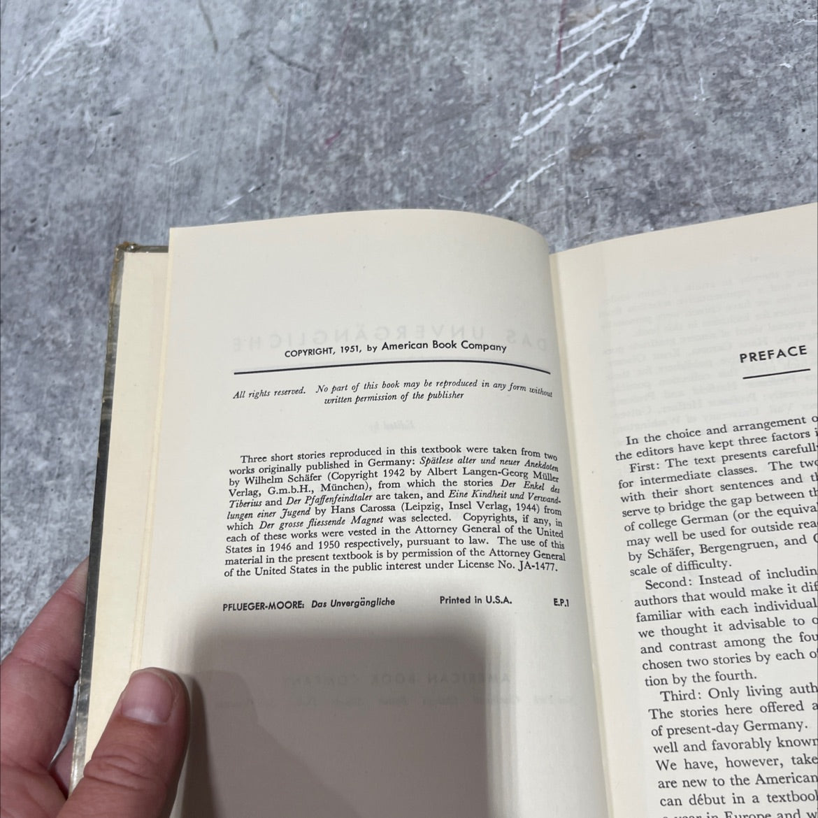 das unvergängliche book, by luther a. pflueger, j. michael moore, 1951 Hardcover image 3