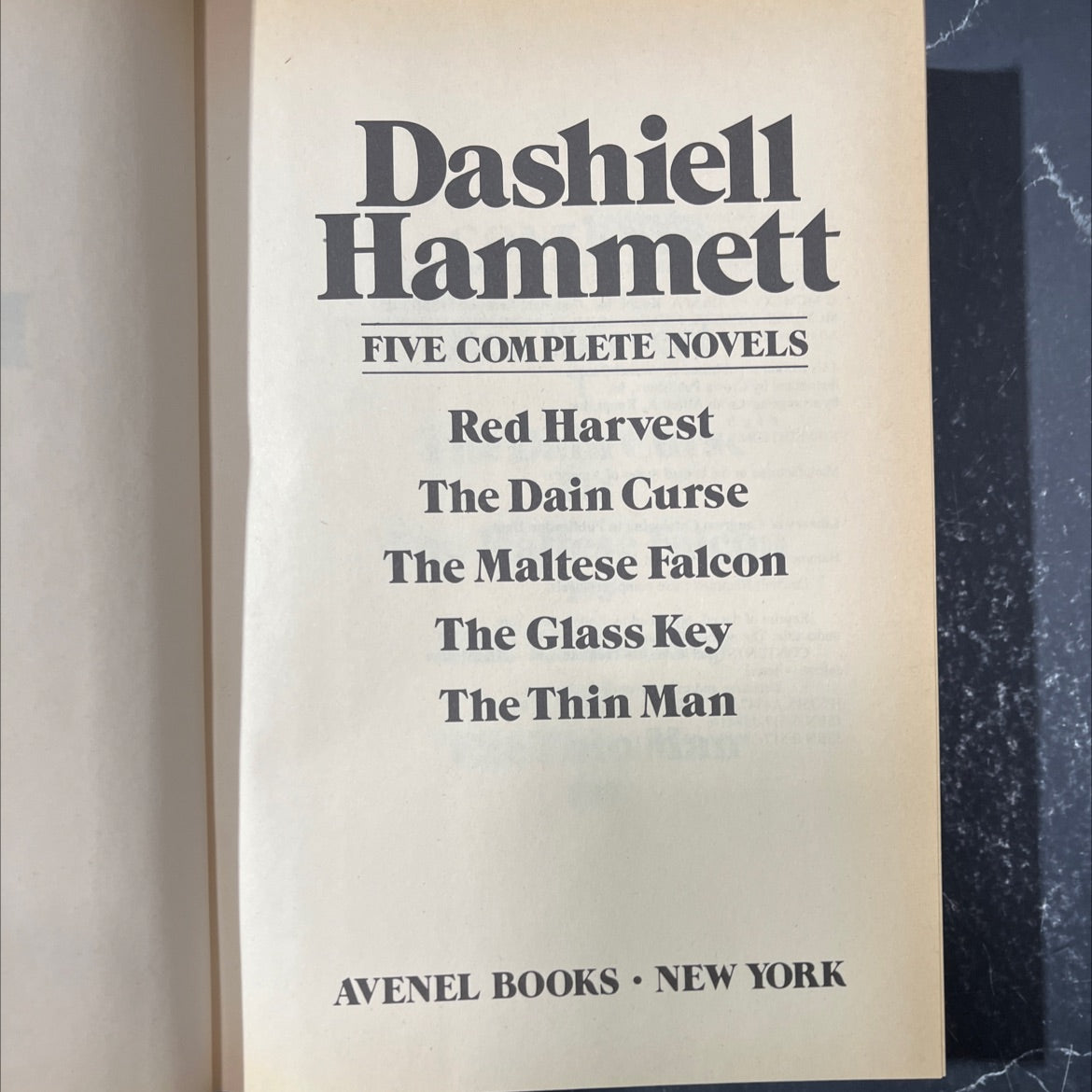 dashiell hammett five complete novels book, by Dashiell Hammett, 1980 Hardcover image 2