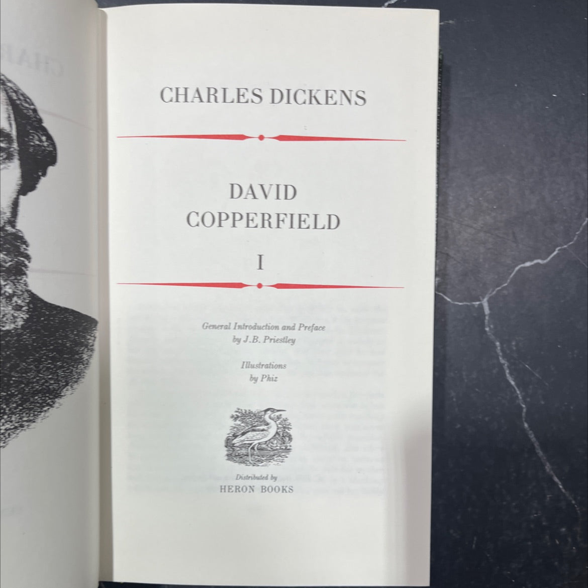 david copperfield book, by charles dickens, 1970 Leather image 2
