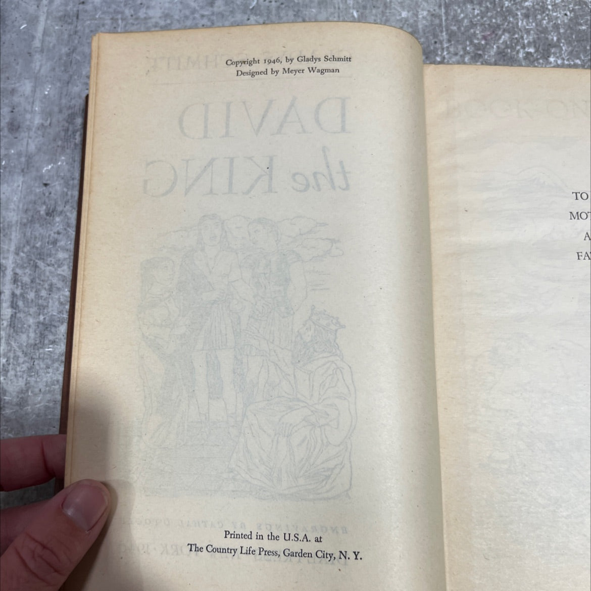 david the king book, by gladys schmitt, 1946 Hardcover image 3