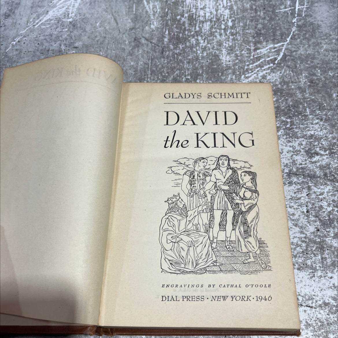david the king book, by gladys schmitt, 1946 Hardcover image 2