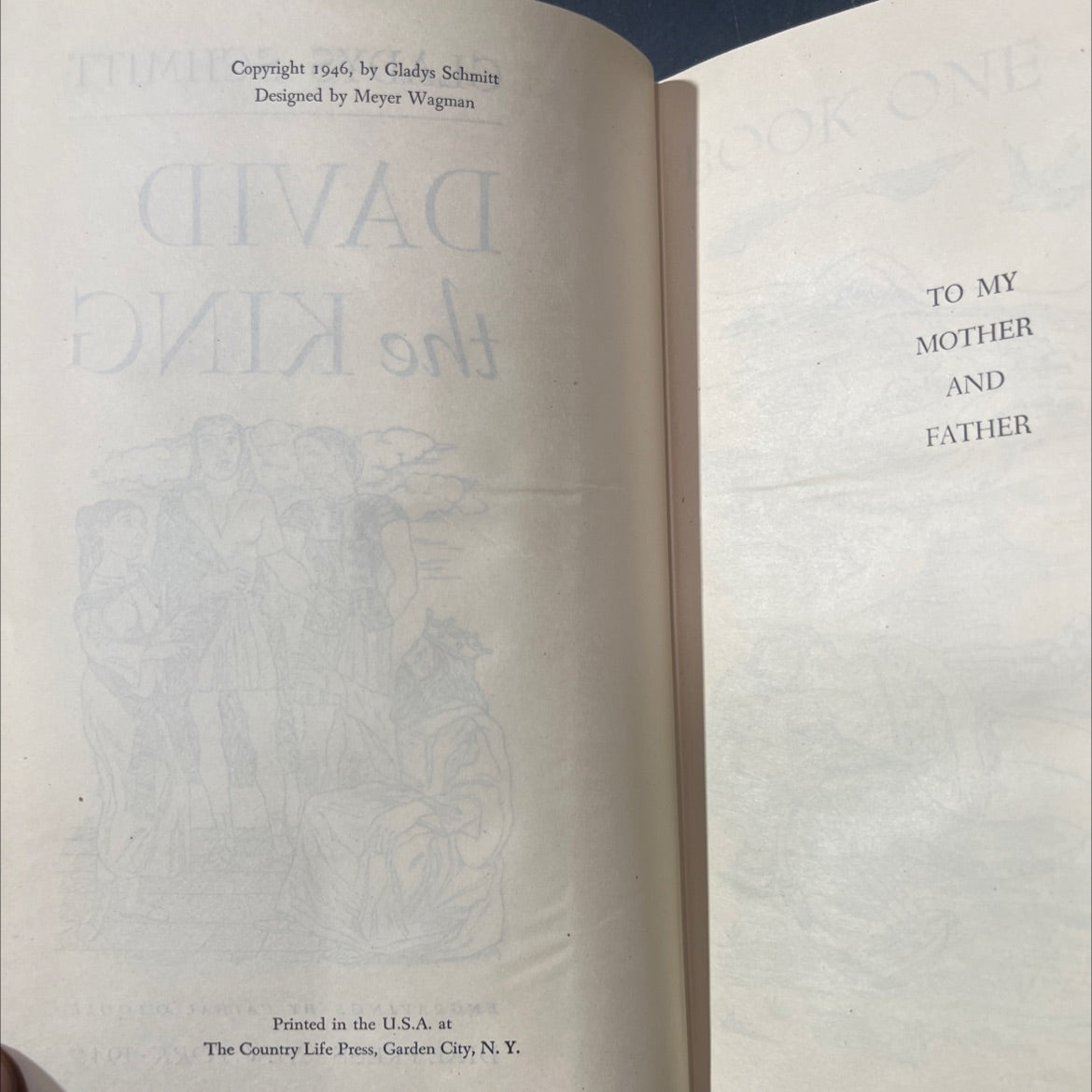 david the king book, by gladys schmitt, 1946 Hardcover image 3