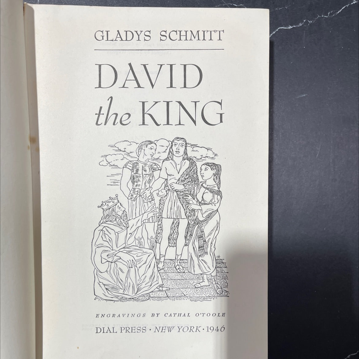 david the king book, by gladys schmitt, 1946 Hardcover image 2