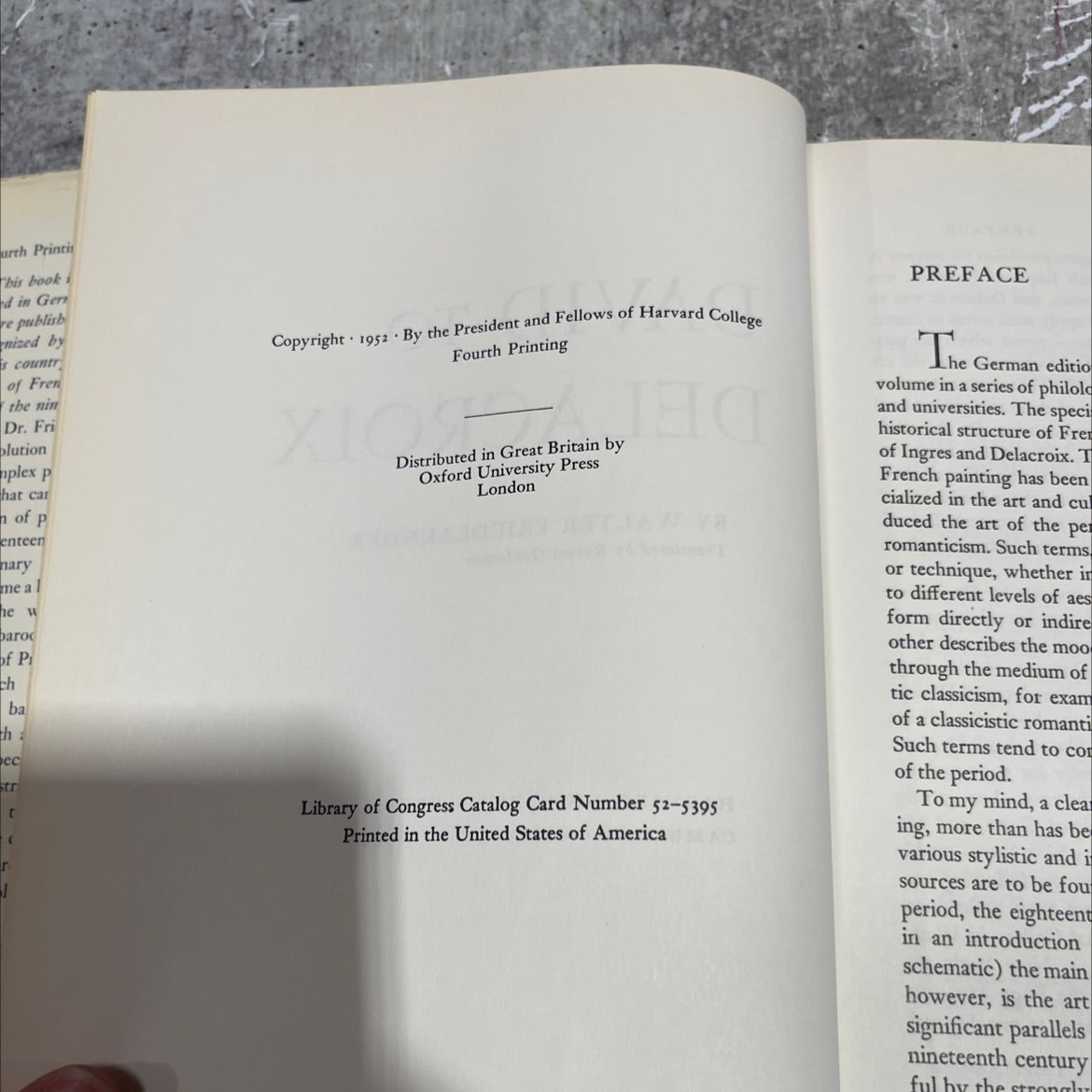 david to delacroix book, by walter friedlaender, 1966 Hardcover image 3