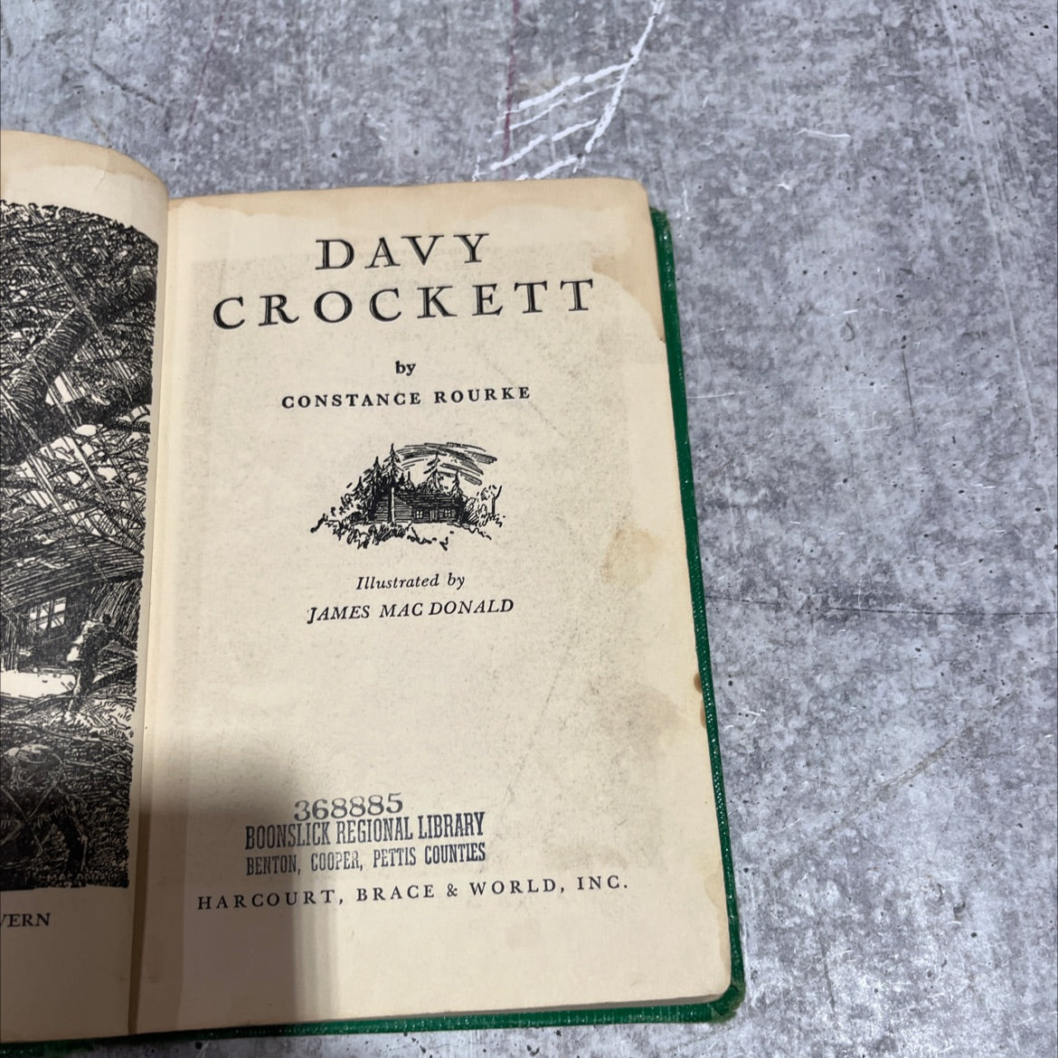 davy crockett book, by constance rourke, 1934 Hardcover image 2