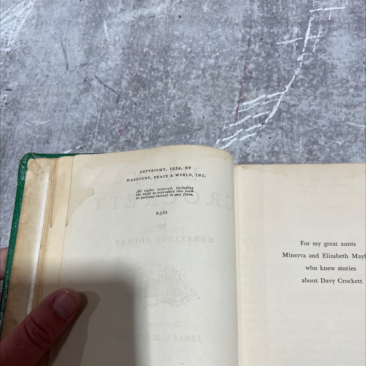 davy crockett book, by constance rourke, 1934 Hardcover image 3