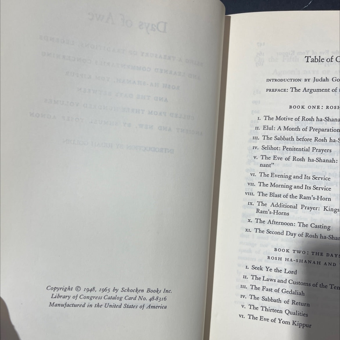 days of awe being a treasury of traditions, legends and learned commentaries concerning rosh ha-shanah, yom kippur and image 3