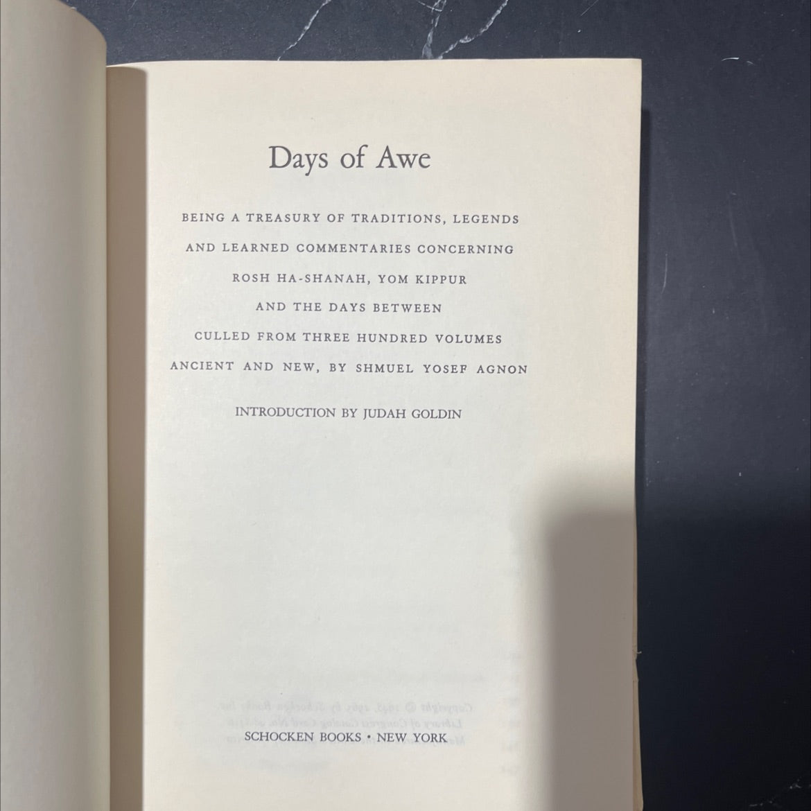 days of awe being a treasury of traditions, legends and learned commentaries concerning rosh ha-shanah, yom kippur and image 2