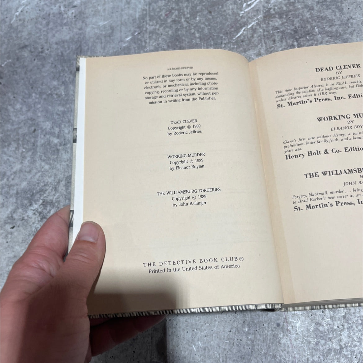 dead clever book, by roderic jeffries, 1989 Hardcover image 3