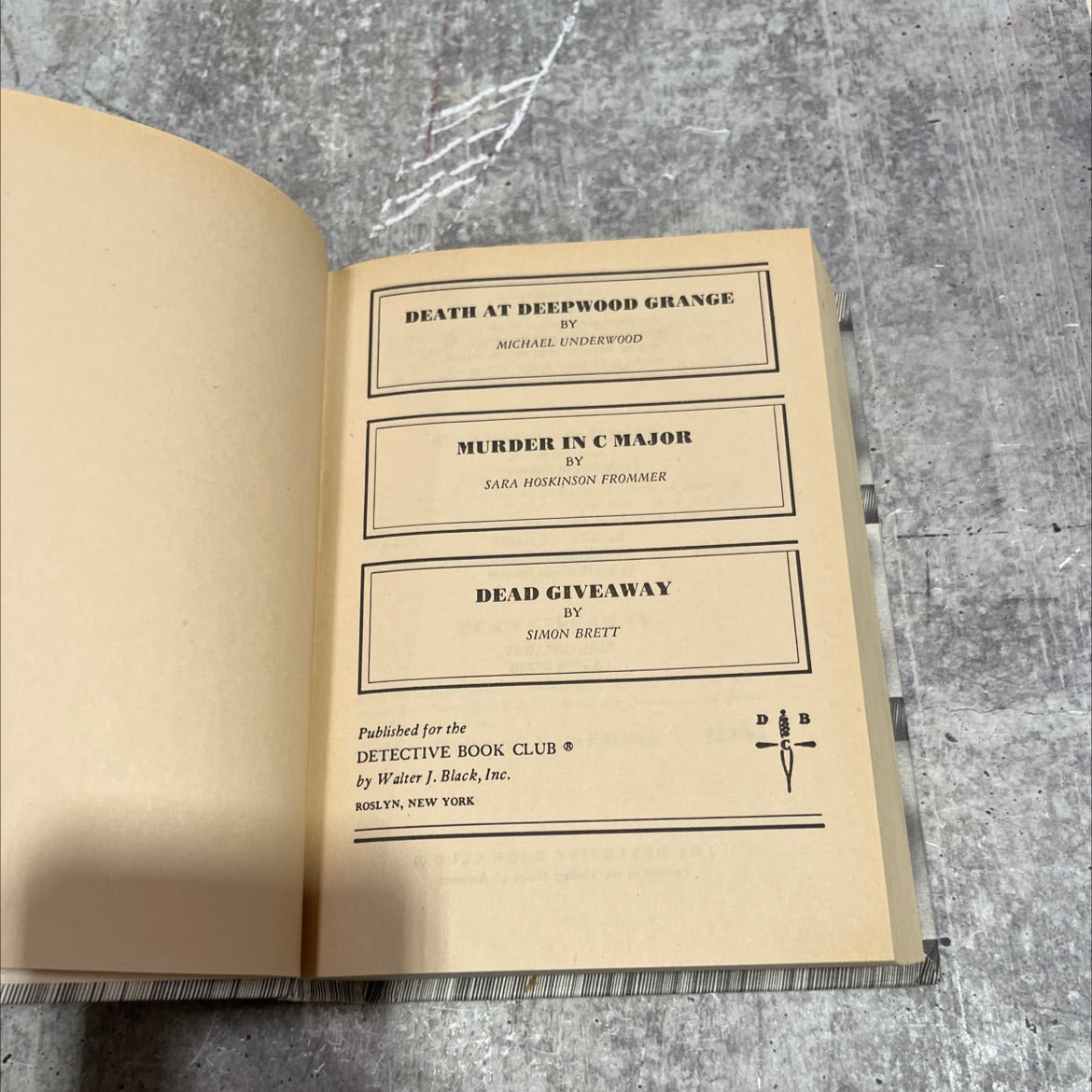 death at deepwood grange book, by michael underwood, 1986 Hardcover image 2