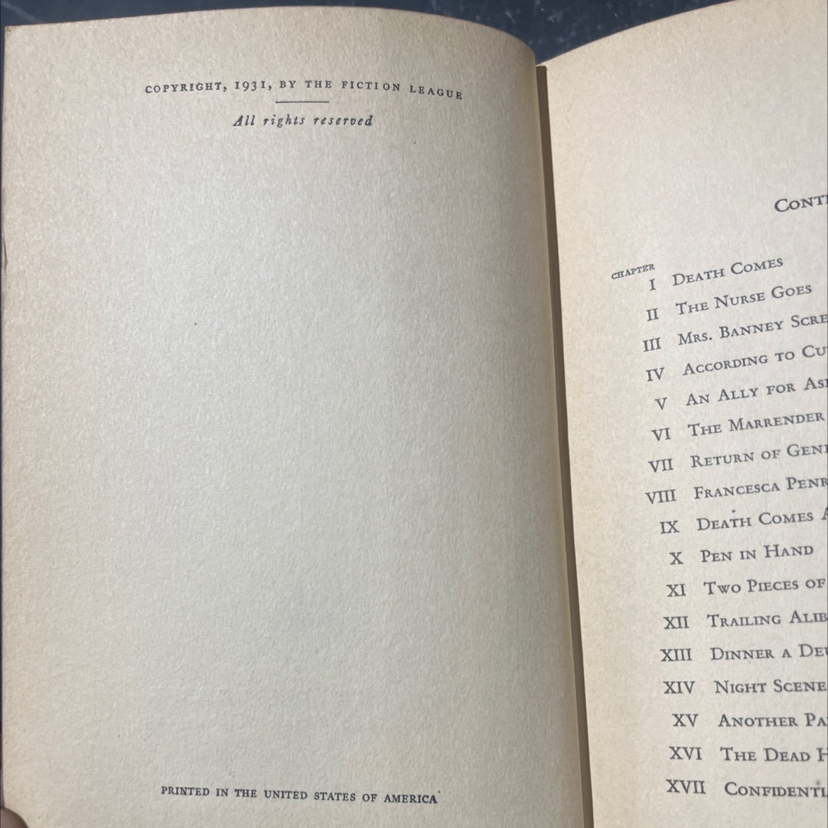 death at windward hill book, by helen joan hultman, 1931 Hardcover image 3