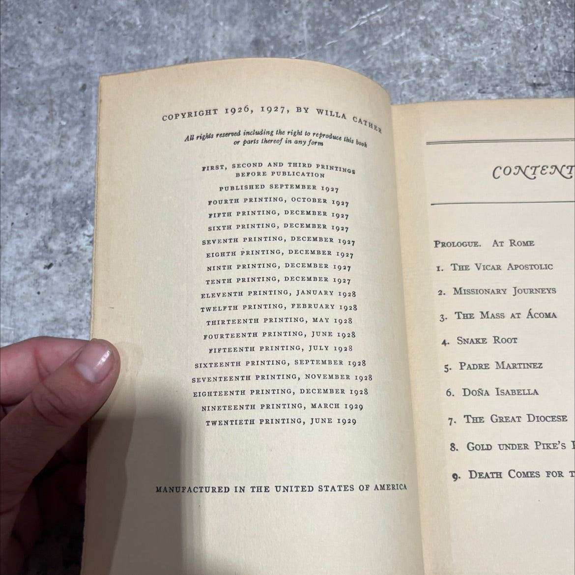 death comes for the archbishop book, by Willa Cather, 1929 Hardcover image 3